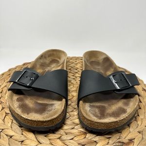 BIRKENSTOCK Madrid Birko-Flor Sandals Black Size 8